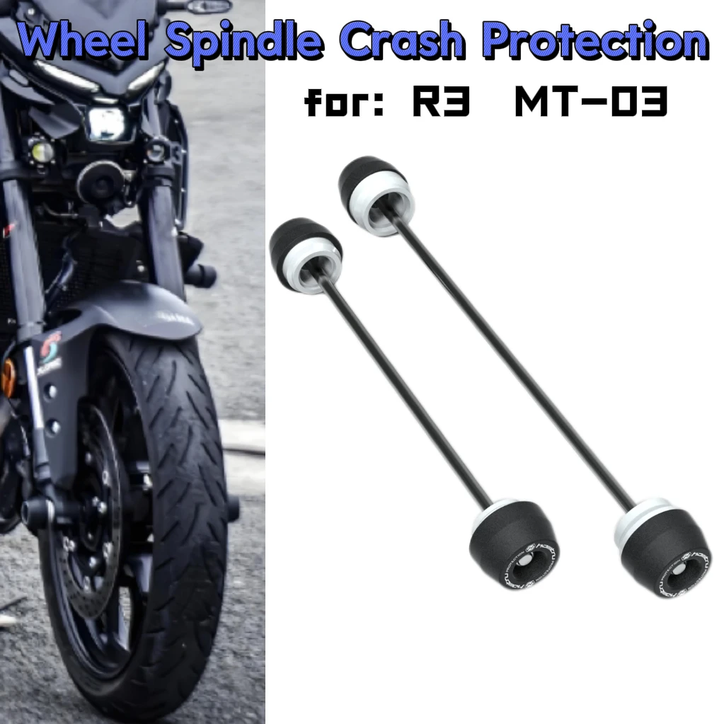 

Used for Yamaha YZF-R3 2015-2025 MT-03 2016-2025 motorcycle front and rear wheel hub axle tube collision protection slider