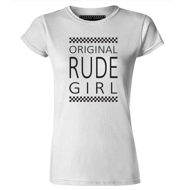 

Женская оригинальная футболка Rude Girl Ska 2, специальные предложения Madness Selector