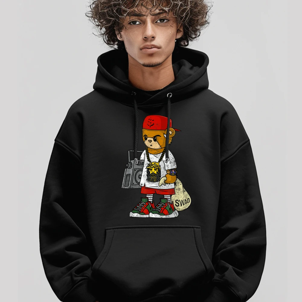 Classic Female Hoodies Zazzy Hustle Hip Hop Teddy Graphic Hoodies O Neck long Sleeve Design Hoodies Father Day