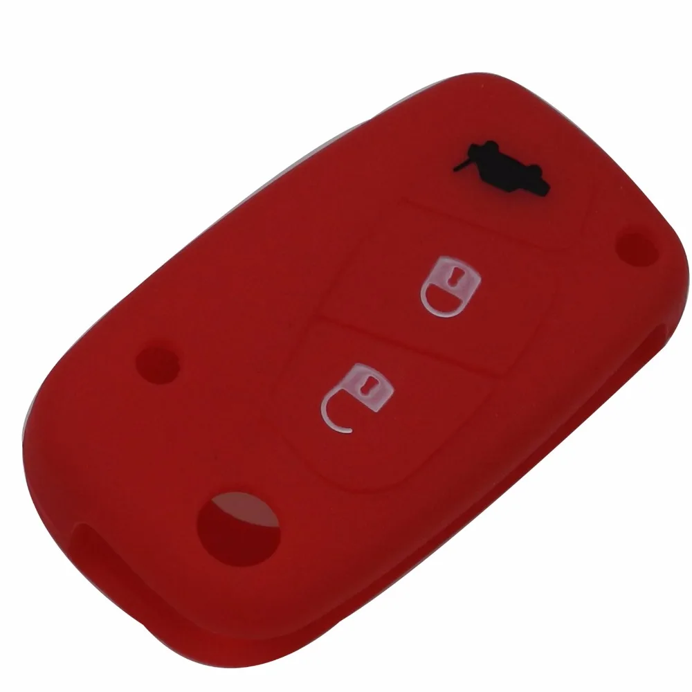 Jingyuqin 3 pulsanti In Silicone copertura della cassa chiave dell\'automobile Per FIAT /Panda /Stilo /Punto /Doblo /Grande /Bravo 500 Ducato /Minibus