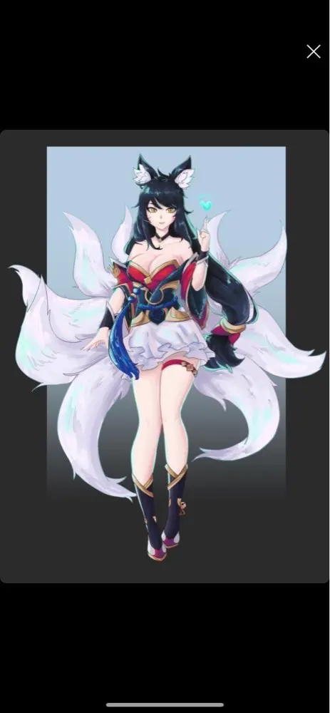 Irelia H Store Game LOLM Ahri Cosplay Costume Ahri Fan art dress Custom size/made