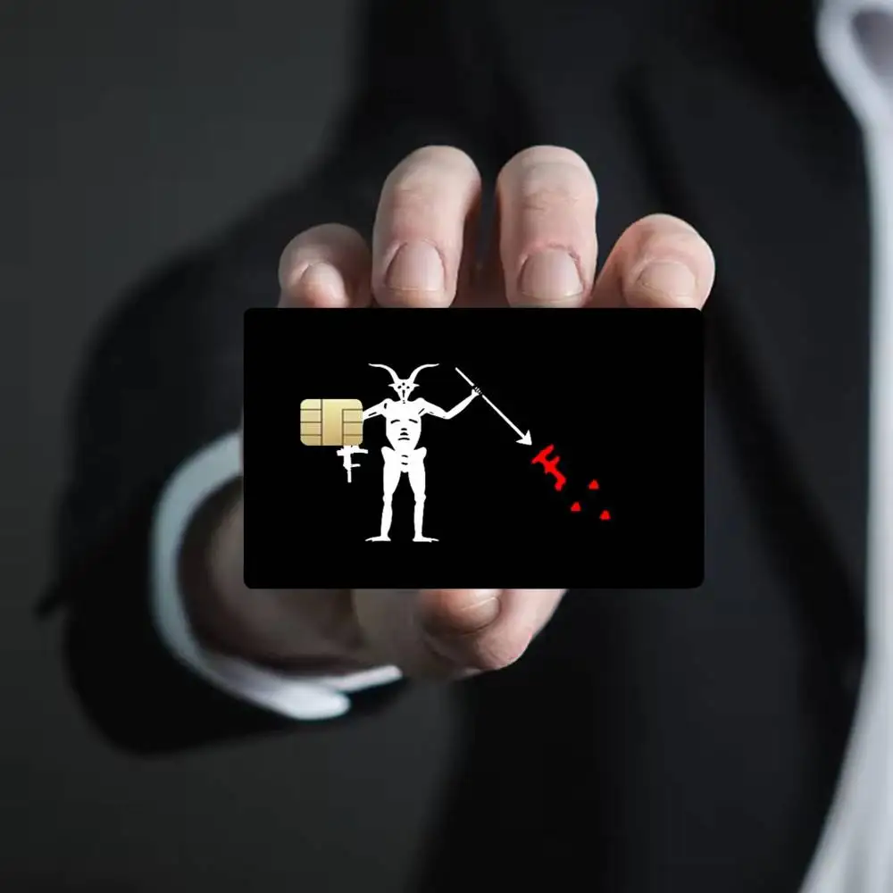Pirate Forward Observations Group 4pcs 1Set Film Skin for Debit Credit Bank Visa Card Decal Cover