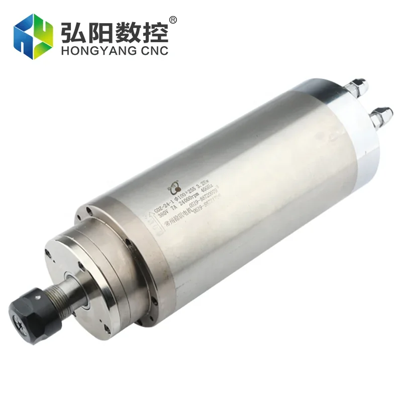 

HYCNC HQD 3.2kw Water Cooled High Speed Cnc Router Spindle Motor For Cnc Lathe Milling 24000rpm 220v 380v 10A 12A 400hz Woodwork