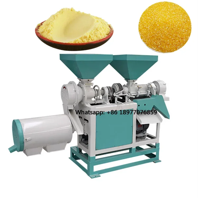 Commercial Maize Grits Making & Corn Degerminator Milling Machine Motor-Driven 300kg/h Capacity 380V Voltage