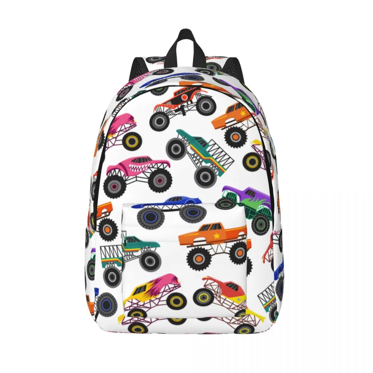 

Cartoon Monster Trucks Backpack Unisex Travel Bag Schoolbag Bookbag Mochila