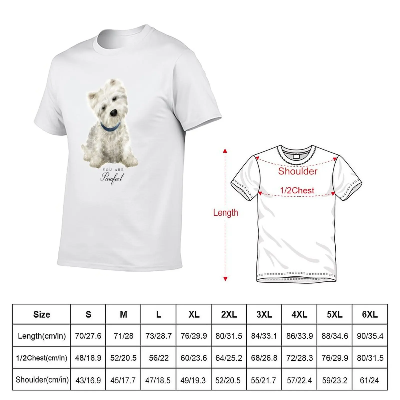 Pawfect Westie T-Shirt t shirt man luxury t shirt for man T-Shirt