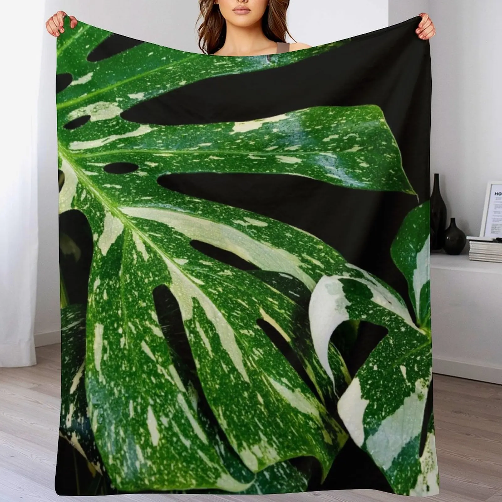 

Monstera Thai Constellation Throw Blanket heavy to sleep For Decorative Sofa decorative Flannel Fabric Blankets