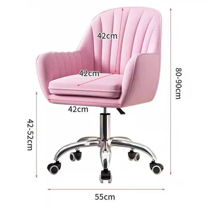 Home Computer Chair Girl's Bedroom Backrest Lift Swivel Chair College Student Dormitory Study Chair Comfortable Office Chairs