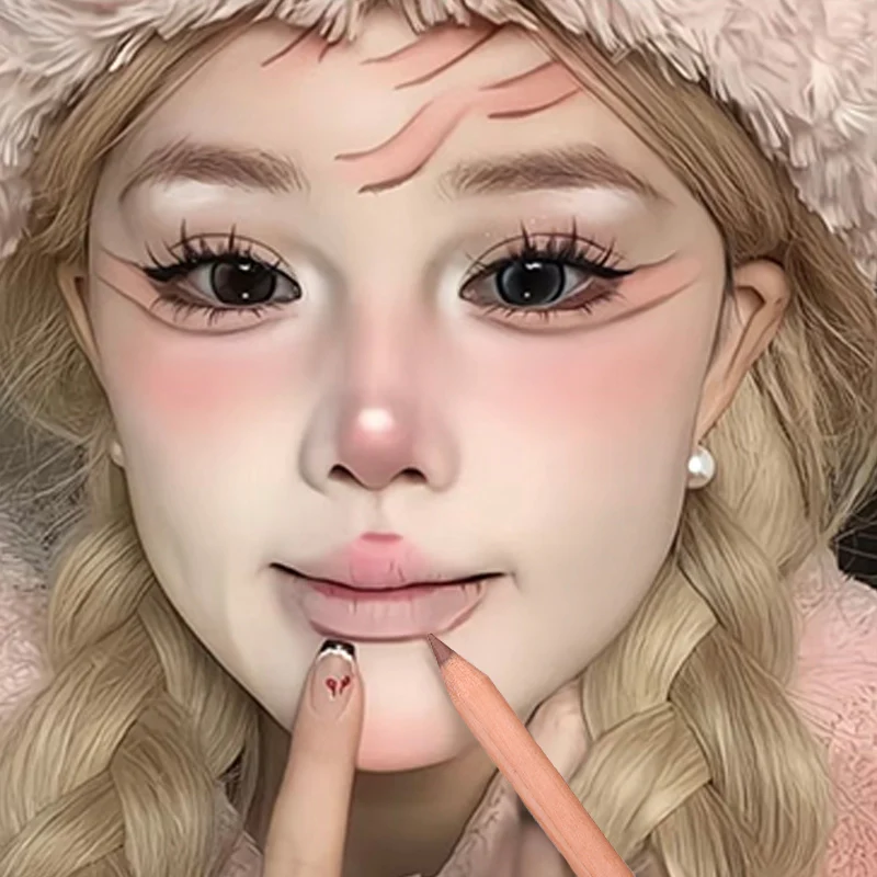 Matte Lip Liner Lipstick Pen Long Lasting Non-stick Cup Waterproof Smooth Soft Velvet Lipliner Pencil Makeup Cosmetics 5 Colors