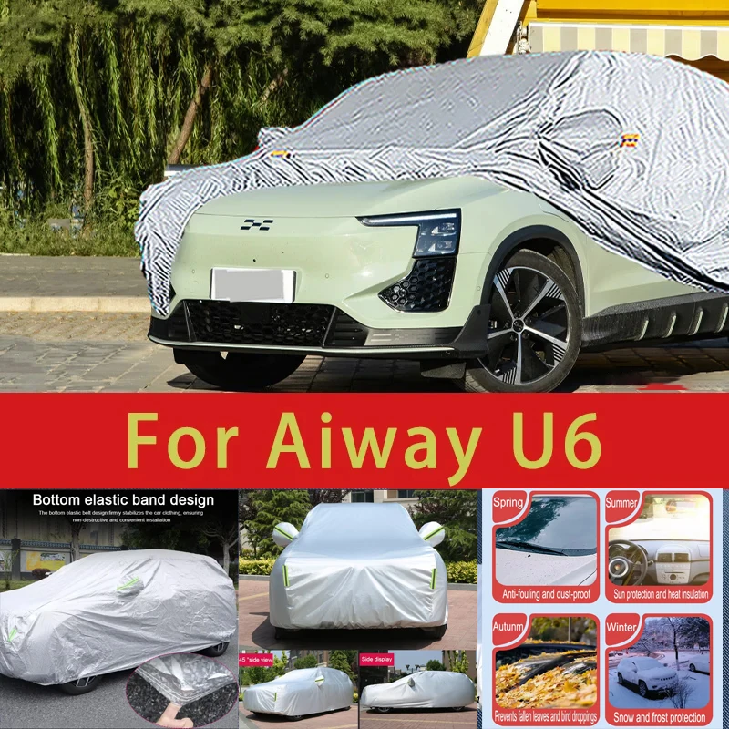 

For Aiway U6 Outdoor Protection Full Car Covers Snow Cover Sunshade Waterproof Dustproof Exterior Car accessories