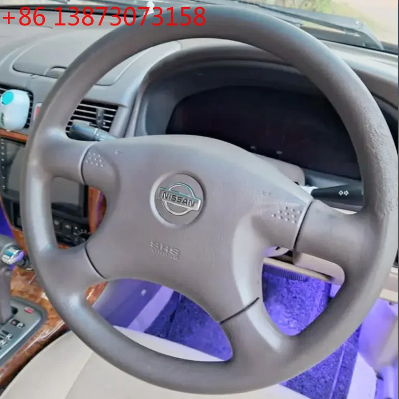 

custom car Steering Wheel Cover for Nissan Sentra 2000 2001 2002 2003 2004 2005 2006 braid Full coverage non-slip accessories