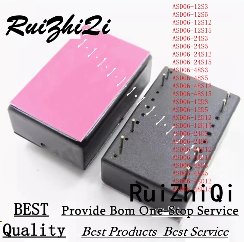 10PCS/LOT ASD06-48D3 ASD06-48D5 ASD06-48D12 ASD06-48D15 DC/DC CONVERTERS