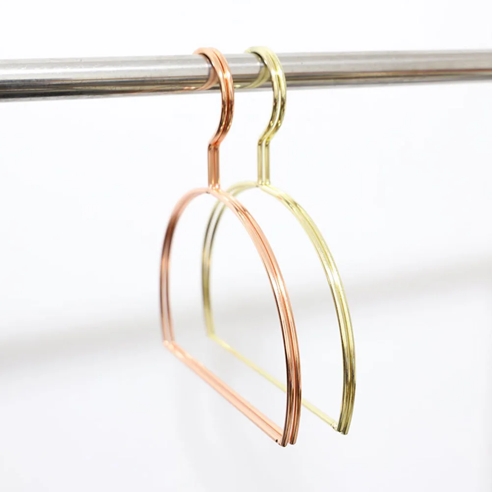 

Circular Metal Clothes Rack Hangers for Scarves Various Organizer Golden Closet
