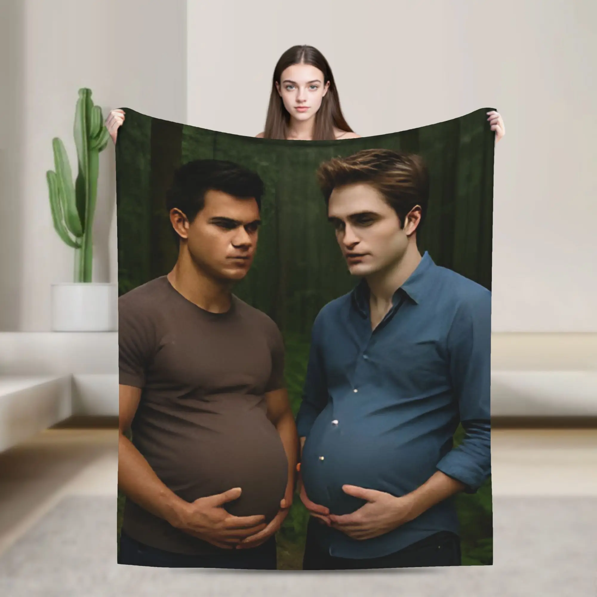 Twilight Meme Fleece Throw Blanket  Blanket for Home Office Super Warm Bedspread,