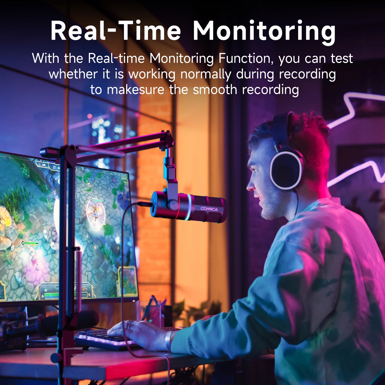 Comica EJoy D10 / D10 PRO/ D10 PRO Combo RGB ميكروفون لاسلكي ديناميكي قلبي للبث المباشر/يوتيوب/الألعاب/إنشاء الموسيقى #2
