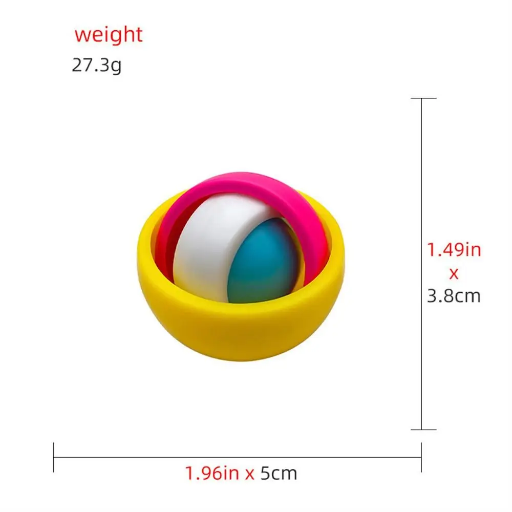 Giocattolo per bambini Palline 3D Giroscopio Giocattoli sensoriali Flessibilità Fidget Spinner Lanciare Puzzle Trottola Bambini Adulti