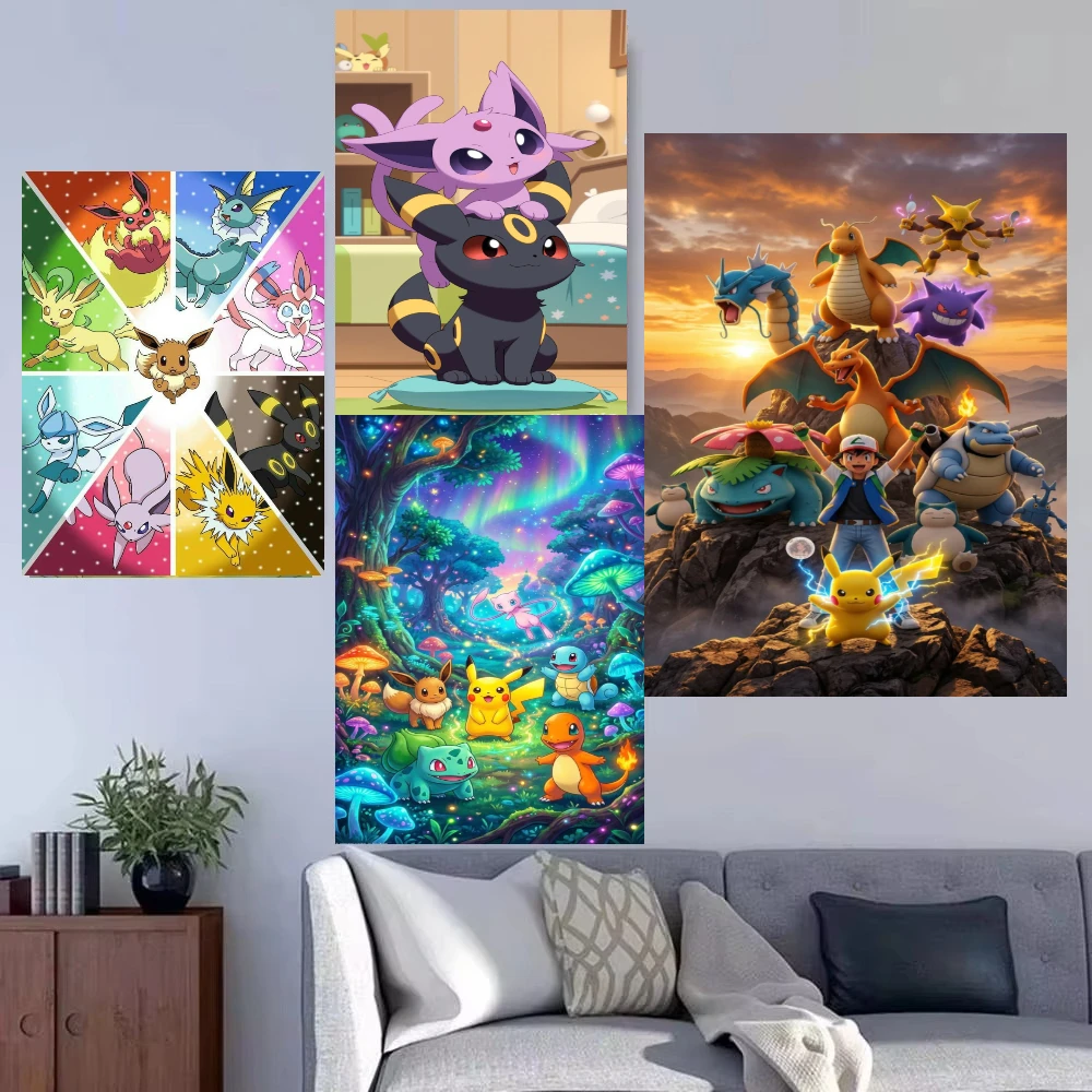 Anime Pokemon Pikachu Characters Jigsaw Puzzles 500/1000/1200/2000PCS Wall Decor for Living Room Bedroom Perfect Gift No Frame