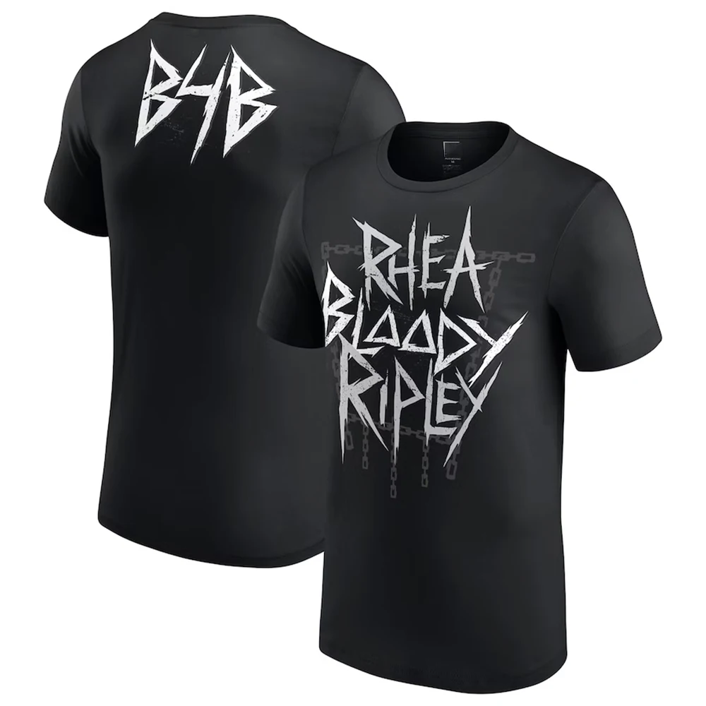 Rhea Ripley B4B Wrestling Sports T-Shirt Men Hot Sale New Summer Women Short Sleeve Tops Shirts Children