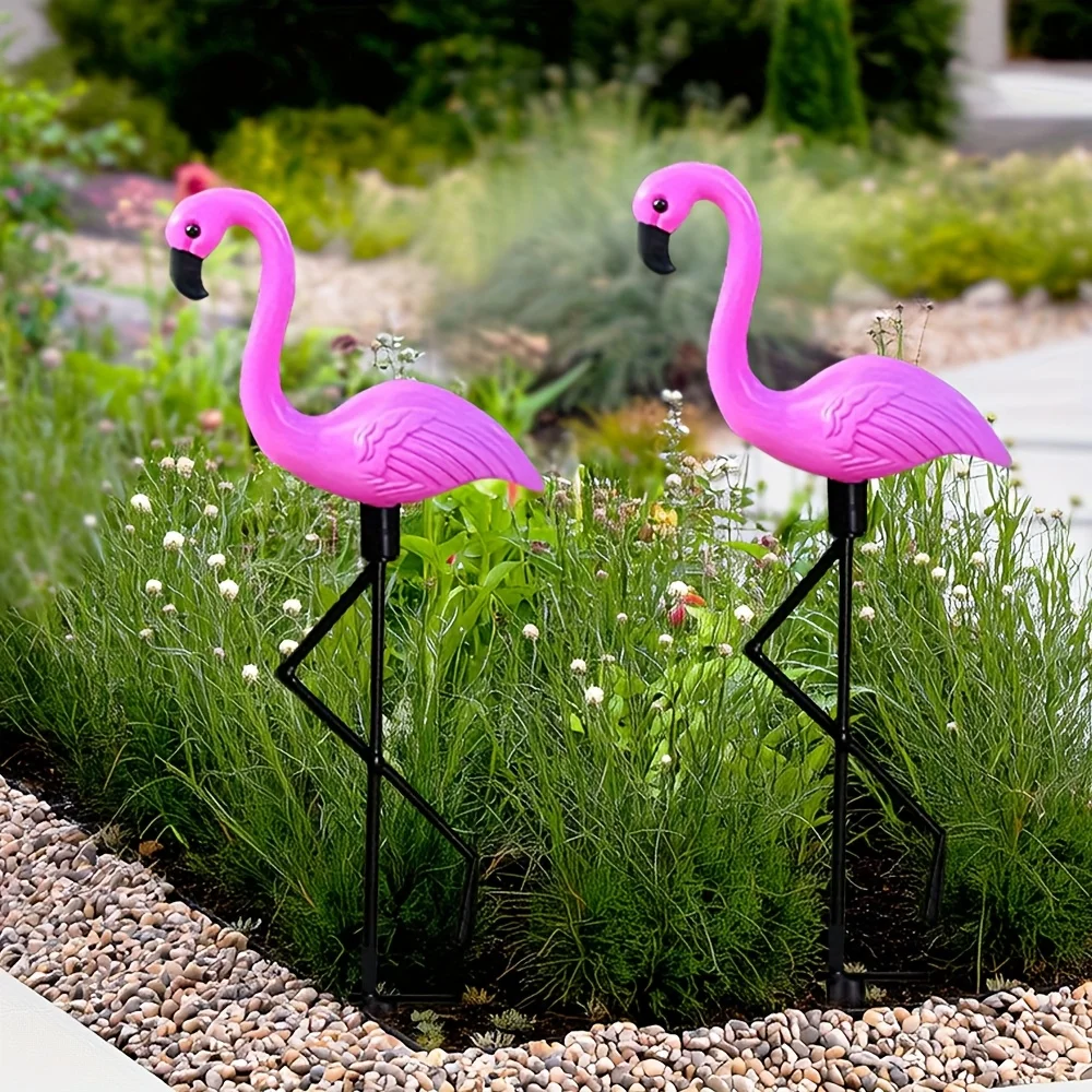 

1pc Flamingo Solar Light, Outdoor Flamingo Ground Plug, Adds A Unique Style To The Outdoors, Perfect For Gardens, Terraces