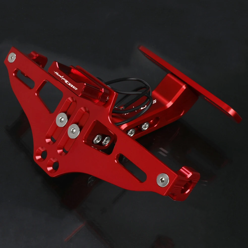 

For Honda cb900f hornet cb900fhornet 2001-2008 Motorcycle License Plate Holder Fender Eliminator Registration Bracket With LED