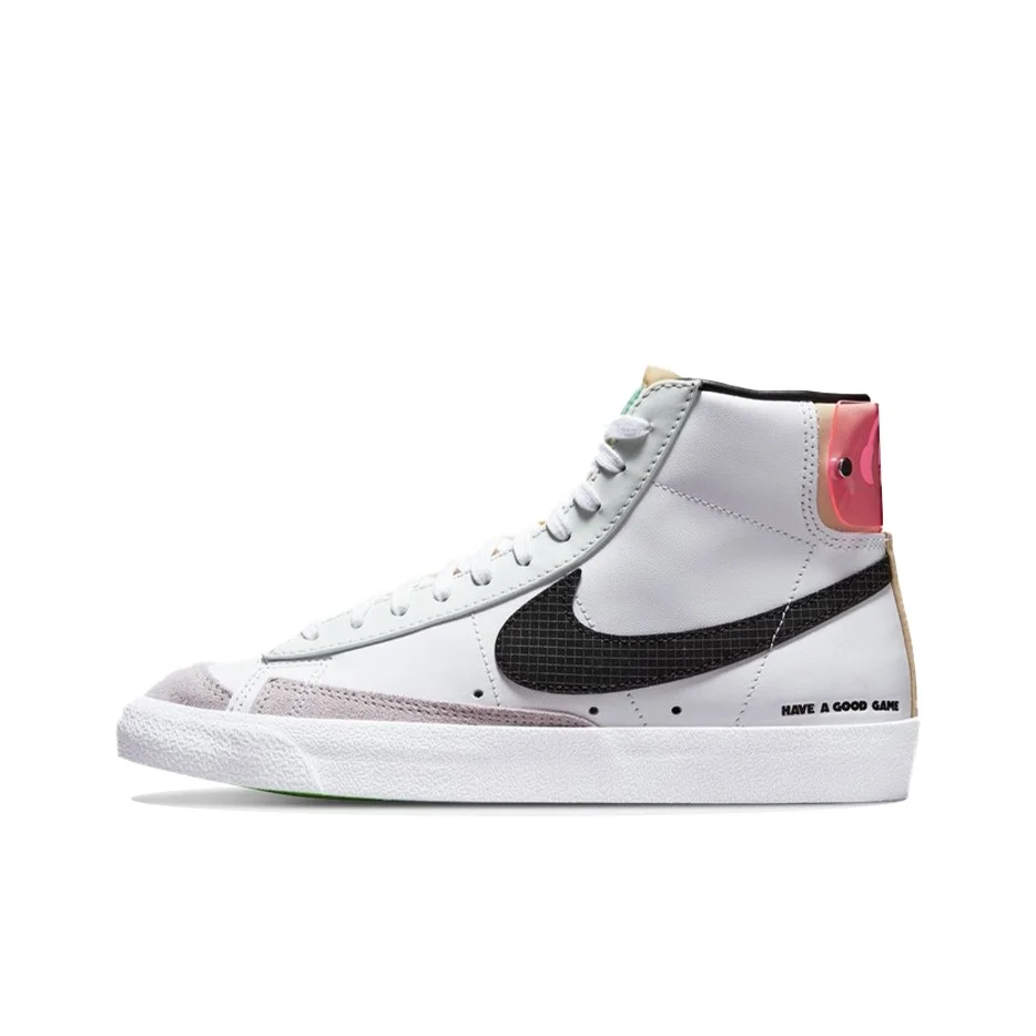 Nike Blazer Skateboard Shoes Women's Mid Top Black/White/Pink DO2331-101