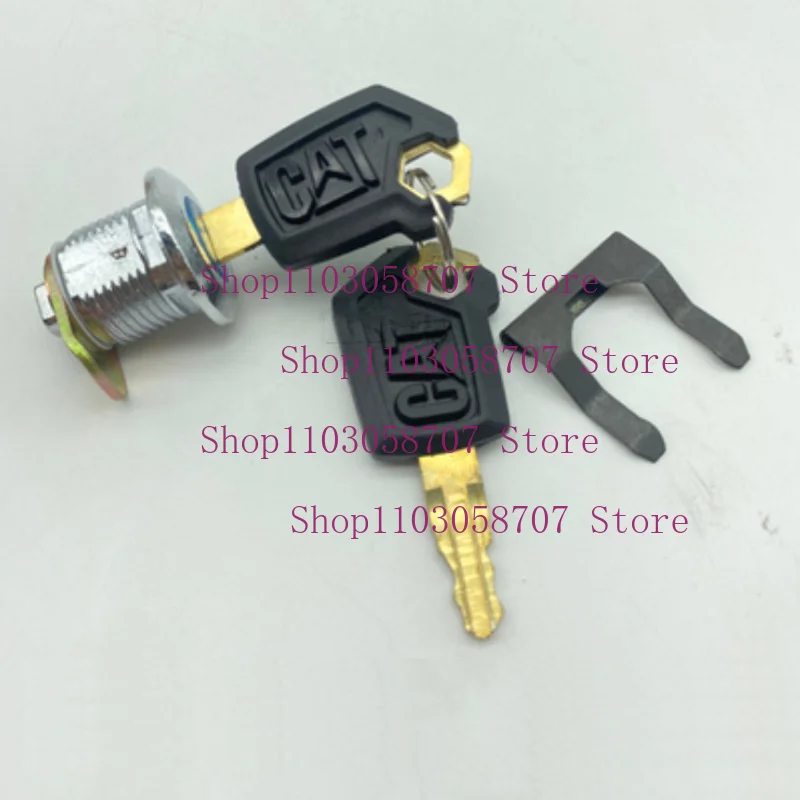 Para CATERPILLAR CAT E306 307 320 324 329 330 336 cilindro de cerradura de puerta lateral cubierta lateral cilindro de cerradura accesorios de excavadora