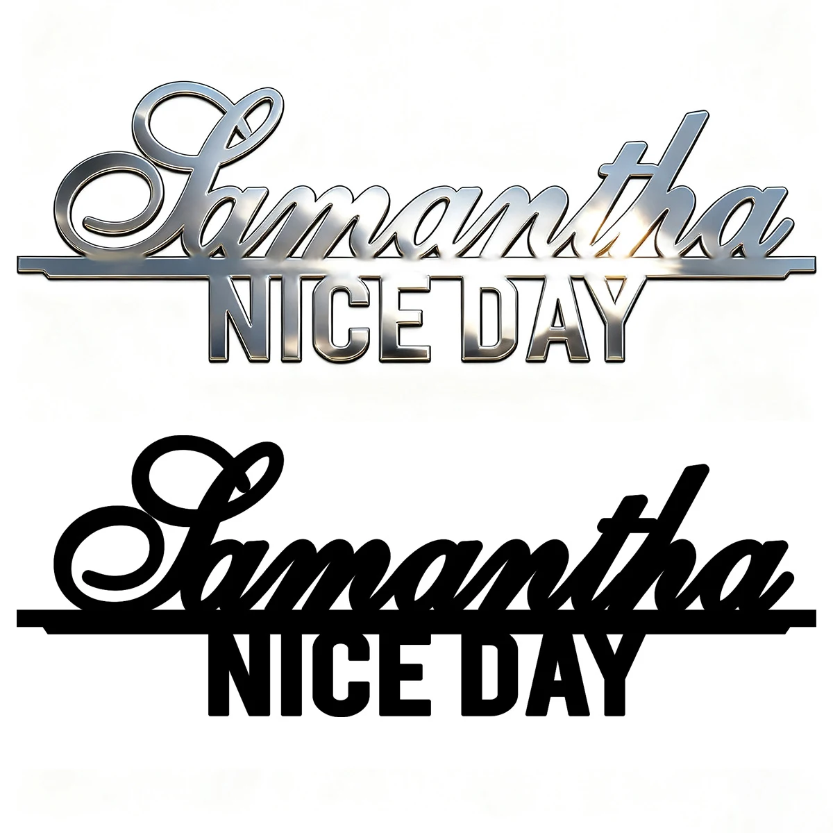 

Пользовательские 3d металлические наклейки на кузов автомобиля, персонализированный текстовый шрифт, декор, наклейка, креативное украшение «сделай сам», серебряные аксессуары из нержавеющей стали