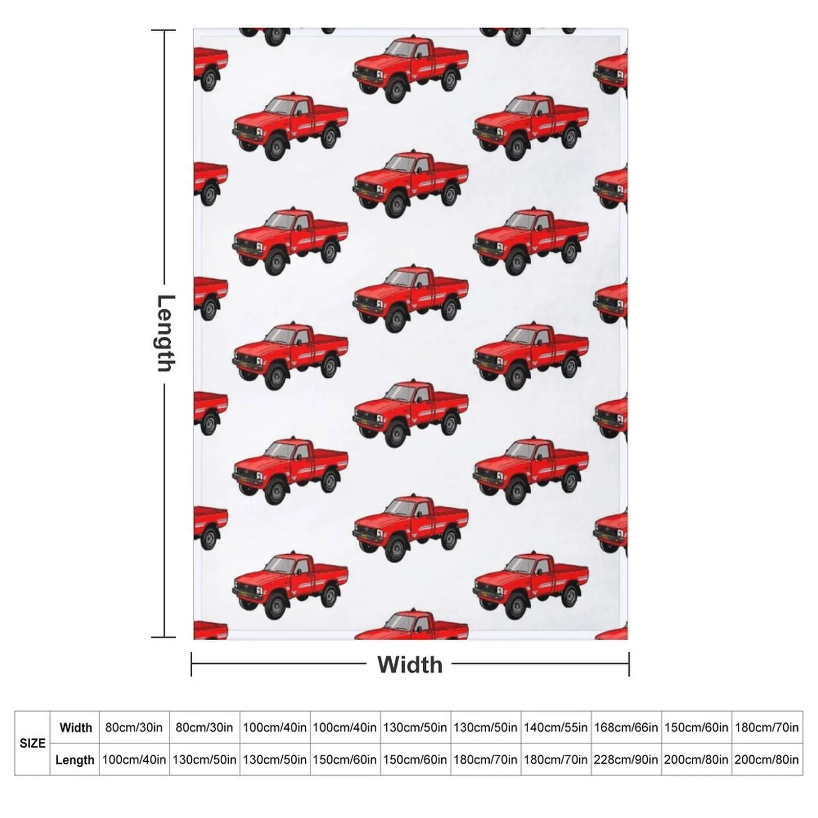 Toyota Hylux Hilux Pick Up Truck Throw Blanket heavy to sleep Soft Big halloween Blankets