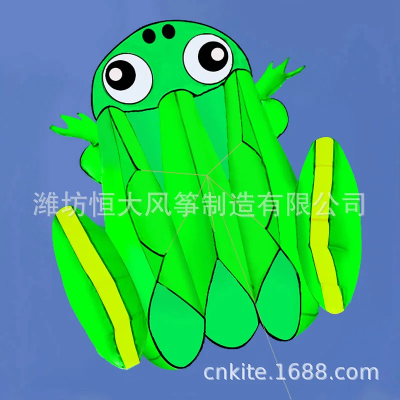 

Weifang воздушный змей большой мягкий мультяшный змей, большая лягушка мягкая, без косточек рамка для взрослых и детей змей 140x130 см подарок на день рождения