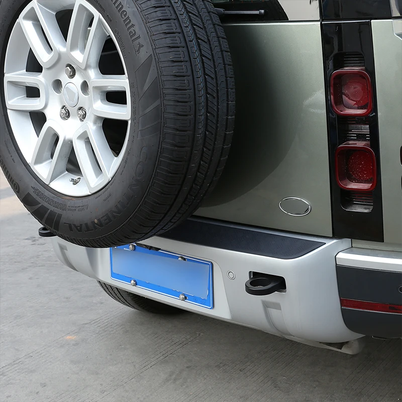 For Land Rover Defender 90 110 2020 2021 2022 Car Styling Black Car Rear Bumper Plate Trunk Sill Cover Guard Auto Accessories