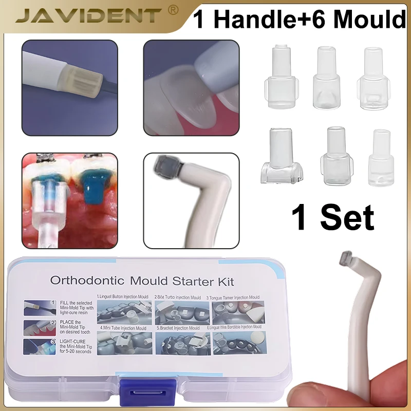 1Set Orthodontic Attachment Molding Tray Mini Injection Moulds Forming Mold Tongue Tamer Lingual Button Dentistry Accessories