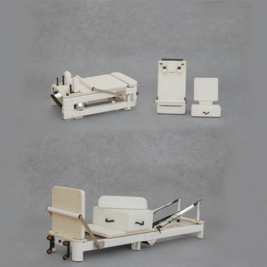 Beautiful Pilates Reformer Foldable Aluminum Alloy Bed Pilates Studio Health Personalized Customization Adjustable Portable