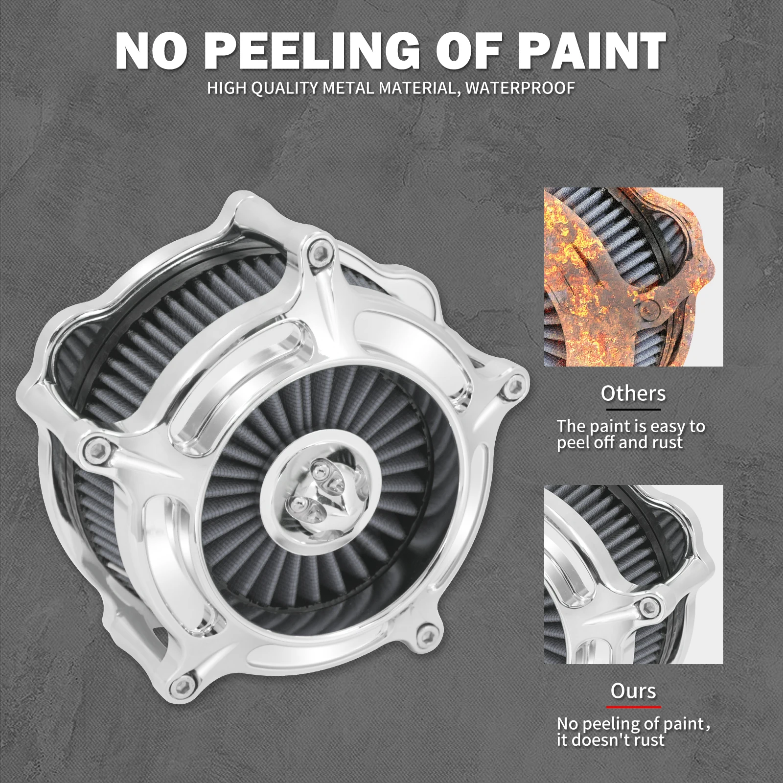 Motorcycle Chrome Air Filter Cleaner For Harley Sportster 883 1200 Iron XL Touring Road King Dyna Fatboy FXDLS FLSTNSE Softail