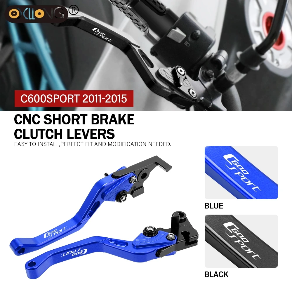 

CNC Aluminum Motorcycle Short Brake Clutch Levers Accessories Parts For BMW C600 SPORT 2011 2012 2013 2014 2015 C600SPORT