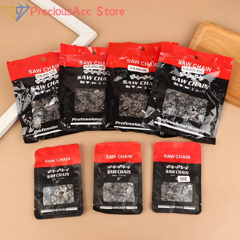 4/6/8/12/14/16 بوصة قطع غيار سلسلة المنشار المعدني ربط المنشار سلسلة شفرة لملحقات المنشار الكهربائي قطع الخشب