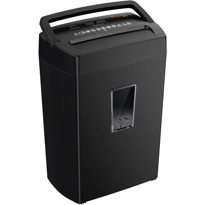 12-Sheet Cross Cut Paper Shredder Home Office Heavy Duty for Paper, Credit Card, Mail, Staples, High Security Level P-4 (C275-A)