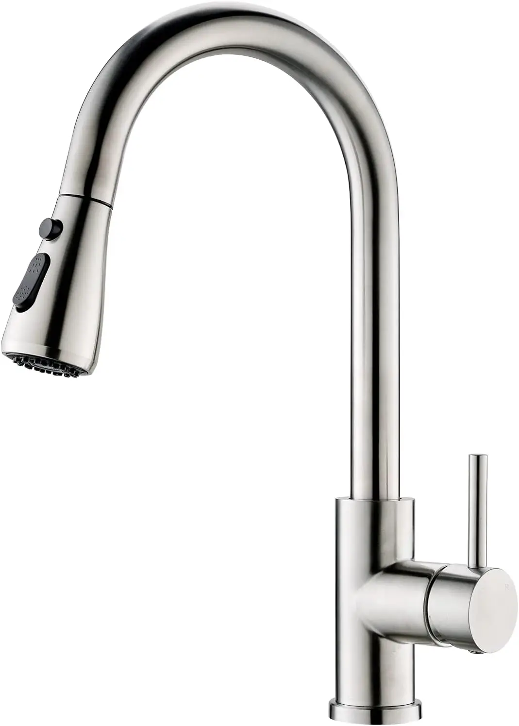 

Kitchen Faucet with Pull Down Sprayer, 3-Hole Brushed Nickel, Lead-Free Stainless Steel, Zero Leakage
