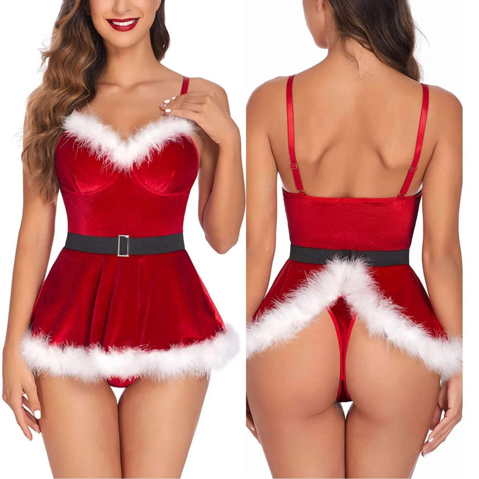 New Christmas Costumes Stage Performance New Year's Party Costumes Sexy Christmas Costumes Bunny Cos Women's Clothing