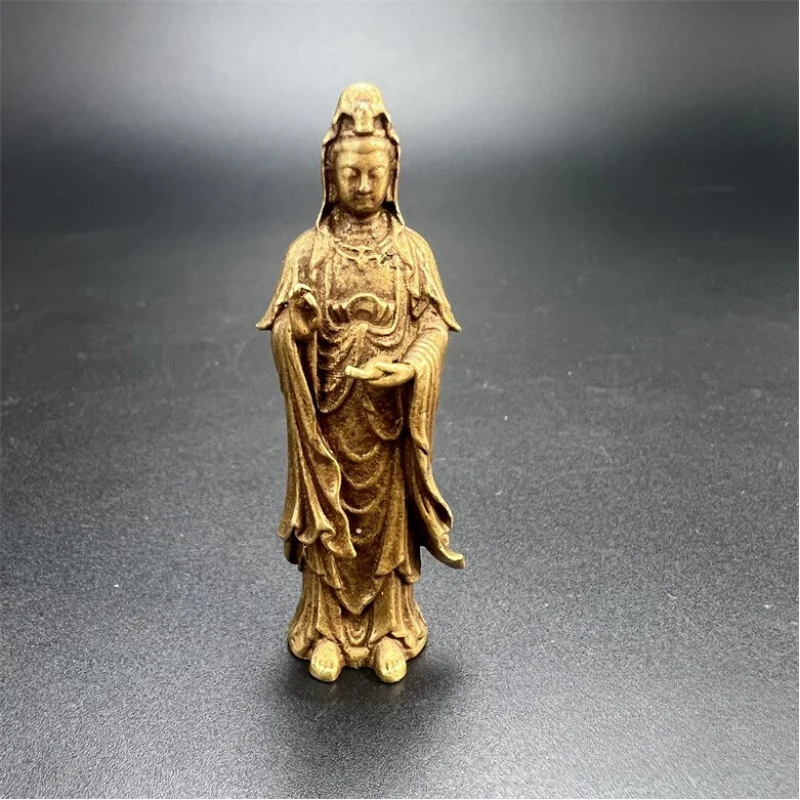

Античный бронзовый орнамент Бодхисаттвы Гуаньинь из латуни Гуаньинь