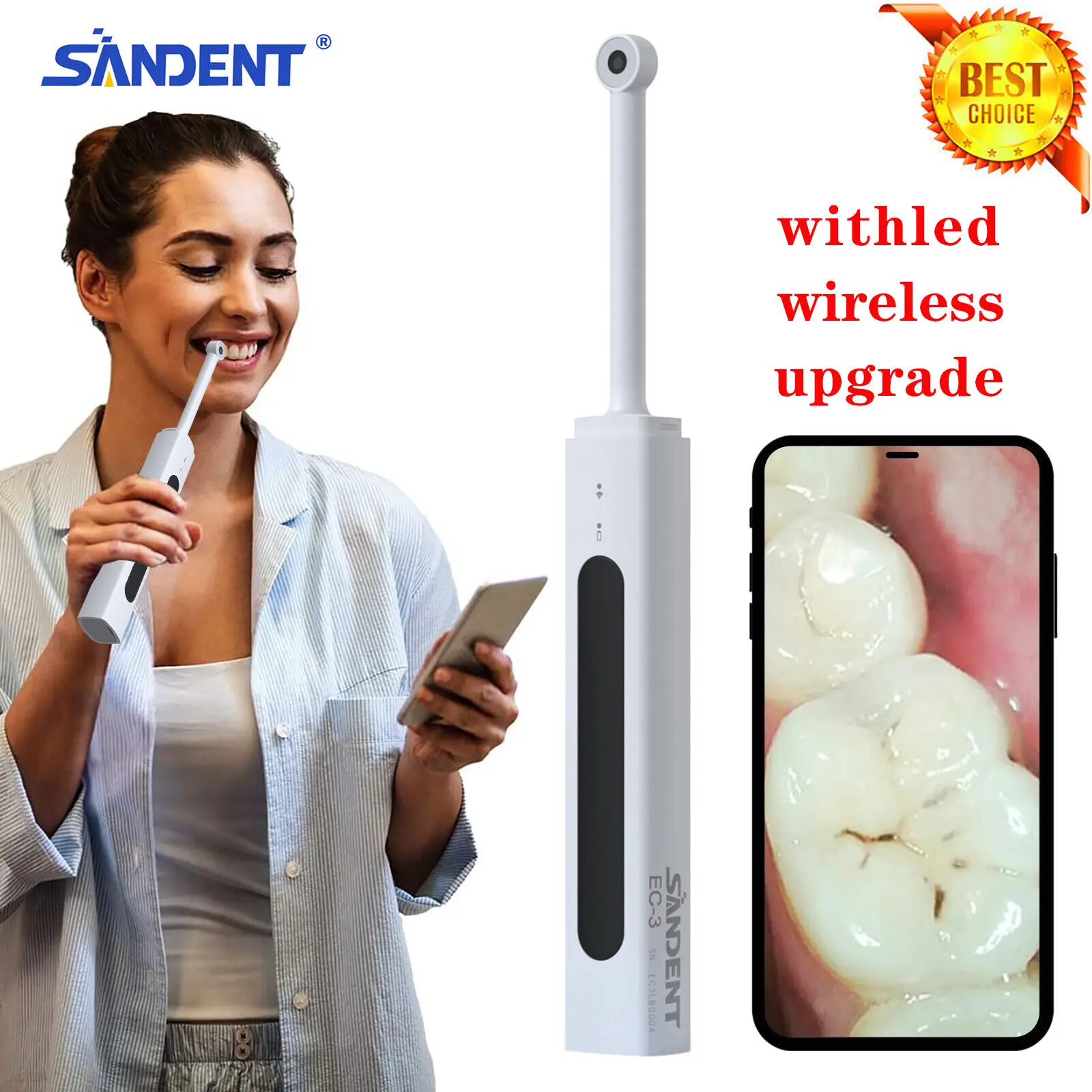 8LED light Dental Intraoral Camera USB Digital Visual Imaging Wireless Intra Oral Endoscope WIFI For Android iPhone