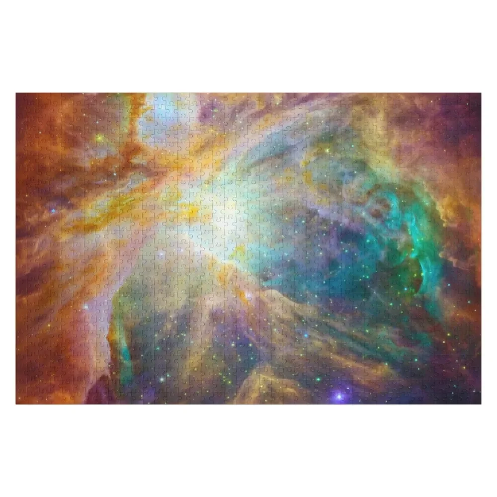 

Orange Nebula Space Puzzle Jigsaw Puzzle Wood Photo Personalized Personalized Gifts Puzzle