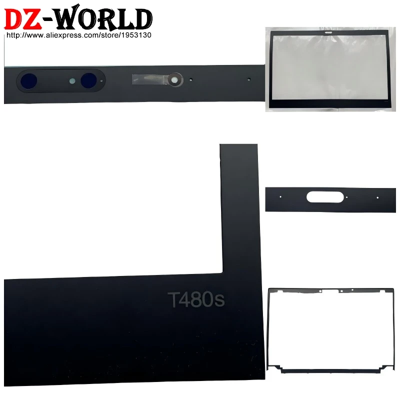 Cubierta adhesiva de bisel LCD, carcasa de marco frontal de pantalla para Lenovo ThinkPad T480s Laptop 01YN980 01YN981 01YU112 01YN982 01YN984