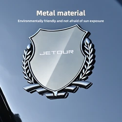 Metal Car Trunk Window Side Emblem Badge Decal Sticker For Chery Jetour X7 X7SM X9 X95 DASHING i-DM T2 T3 Accessories