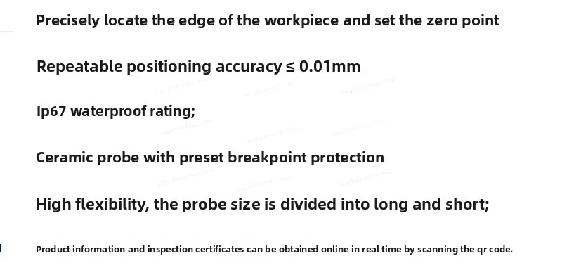 FIX3D edge finder, dustproof, waterproof 0.01 accuracy, edge finder