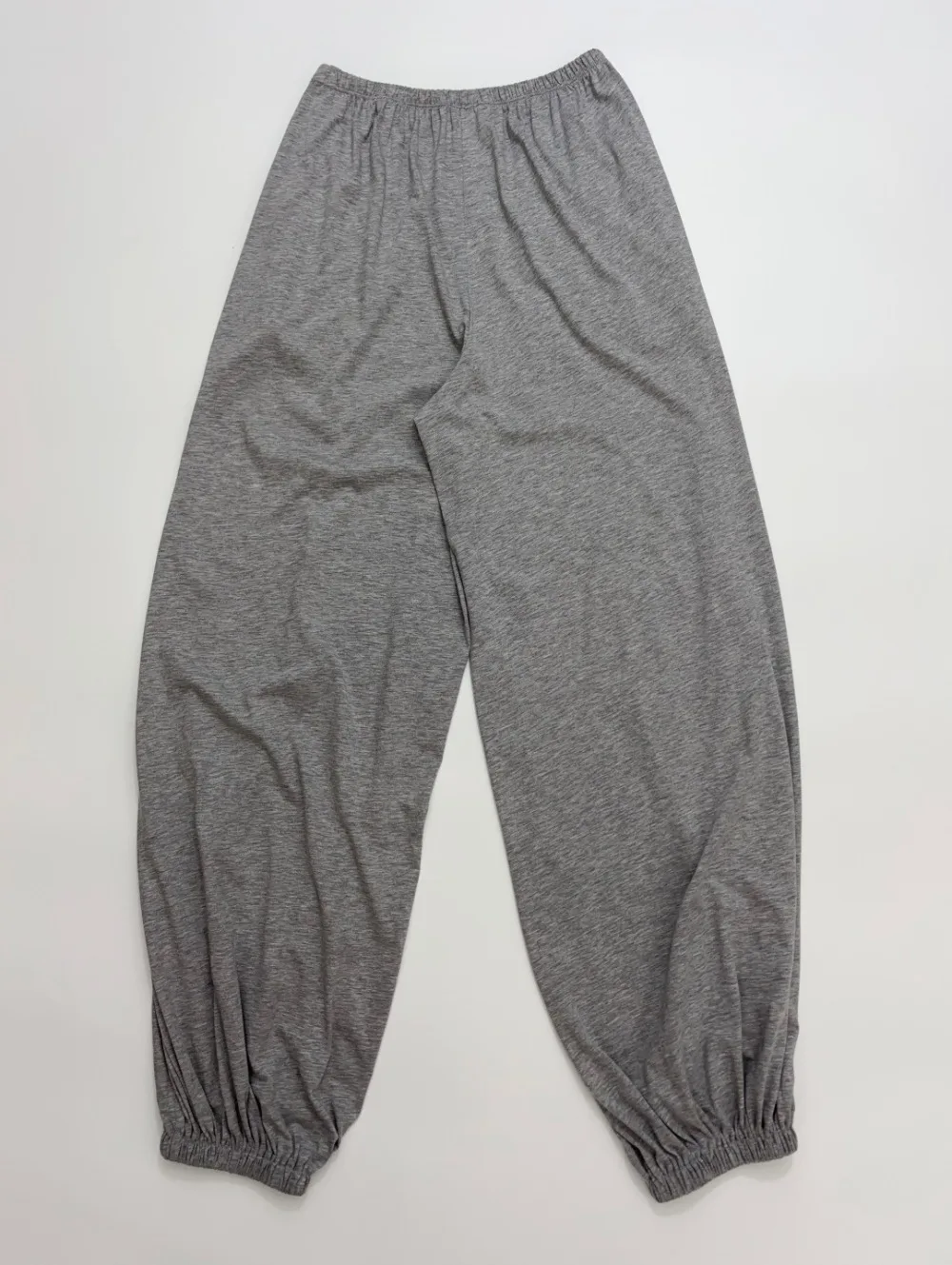 Simple Solid Color Cotton Tapered Casual Pants