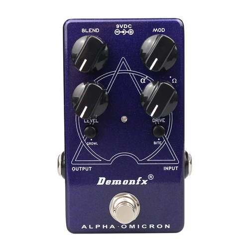 NUEVO efecto bajo Demonfx Alpha Omicron con motor de doble distorsión basado en el pedal de distorsión Darkglass Alpha Omicron