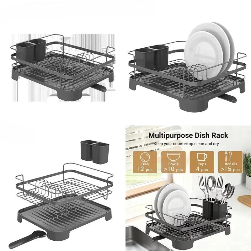 for  Multifunctional Single Layer   Rack Dish Drying Rack with Plastic