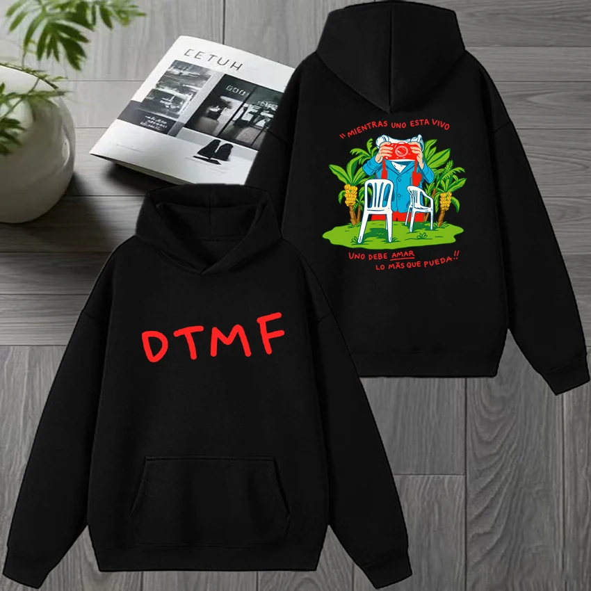 

2026 BAD BUNNY BAILE INOLVIDABLE DTMF Album Tour printed Sweatshirt Men women harajuku fashion Hoodie Unisex Fleece pullover
