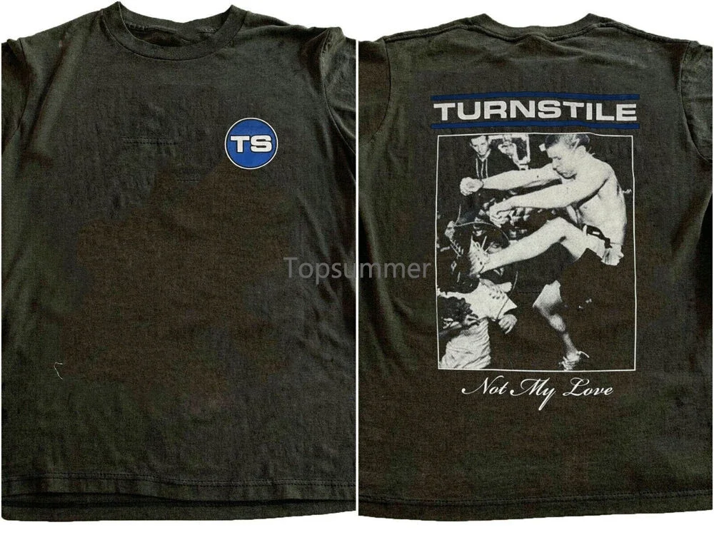 Turnstile Black Short Sleeve Cotton T-Shirt Unisex S-5Xl Men Women Vm8675