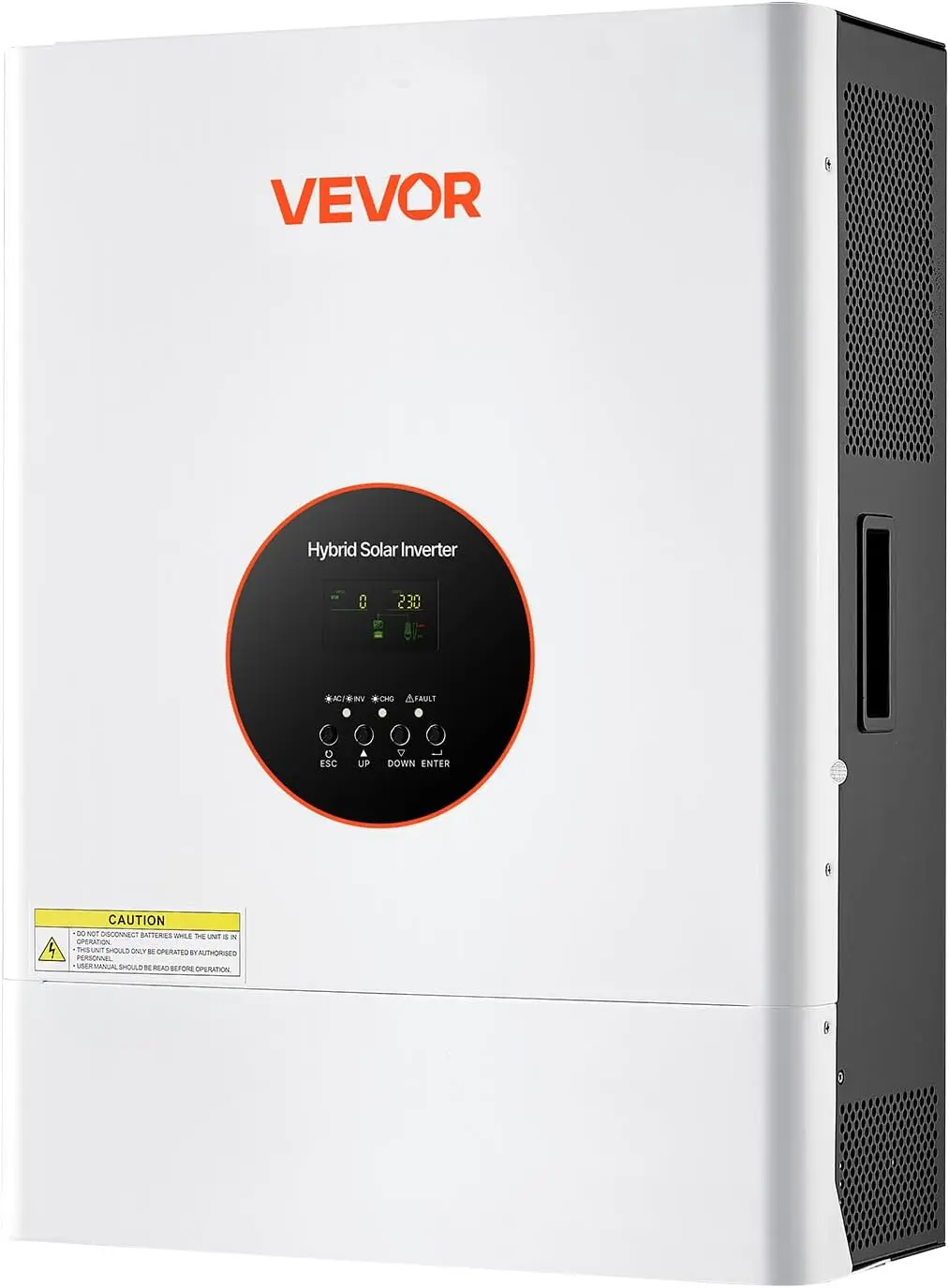 

6400W 48V Hybrid Solar Inverter, 120V/240V Split Phase, Built-in 120A MPPT Solar Charge Controller, Low Frequency Pure Sine Wave